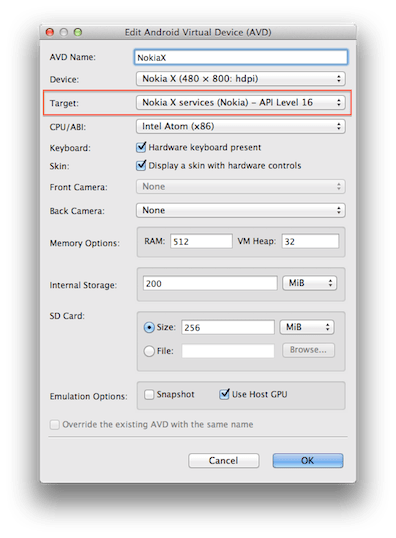 nokiax_emulator_setup